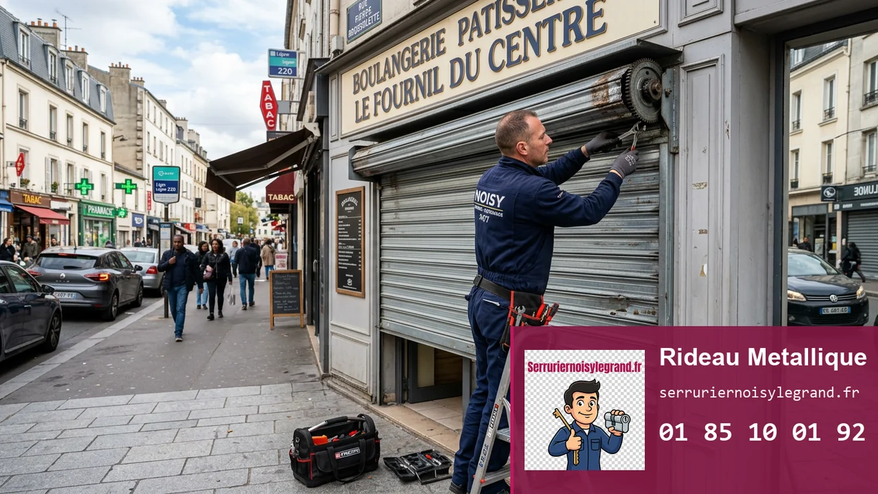 Rideau métallique en panne à Noisy-le-Grand : causes, dépannage et prix